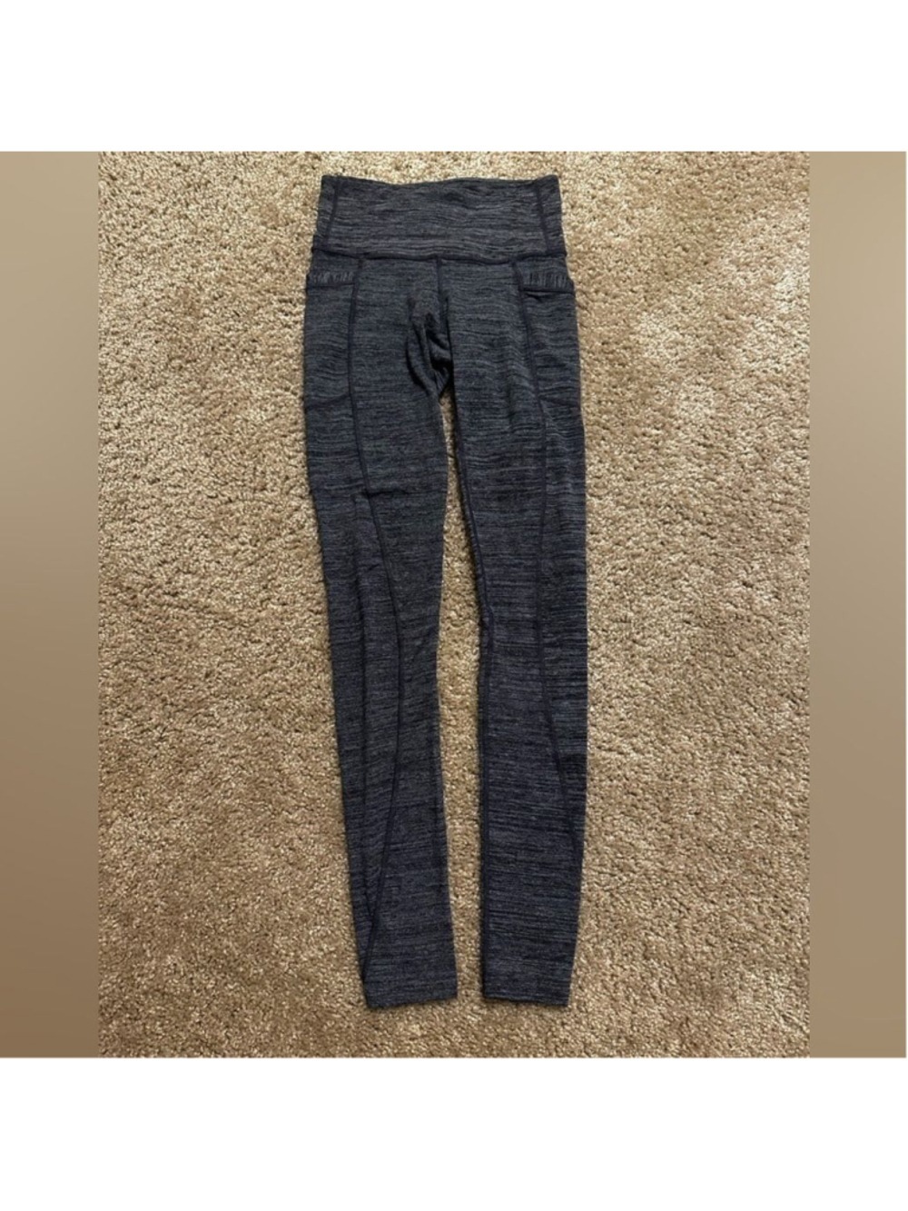 Athleta High Rise Spacedye Chaturanga to Town Tight Black SIZE Small #479049
